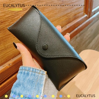 Eutus แว่นตากันแดด หนัง PU น้ําหนักเบา พกพาง่าย สีพื้น แฟชั่นสําหรับผู้หญิง