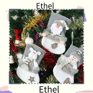 Ethel1 ถุงน่อง ลายกวาง สําหรับตกแต่งต้นคริสต์มาส