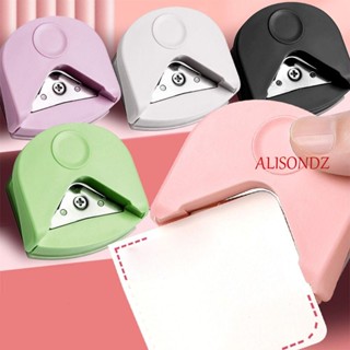 Alisondz R4 เครื่องตัดมุม ทรงกลม ตัดกระดาษ รูปโค้ง R4 เจาะมุม 5 สี ที่กันจอนกระดาษ ขนาดเล็ก การ์ดโลหะ ตัดรูปภาพ