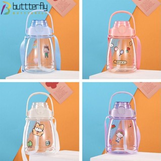 Buttterfly ขวดน้ําพลาสติก แบบพกพา สําหรับชา กาแฟ