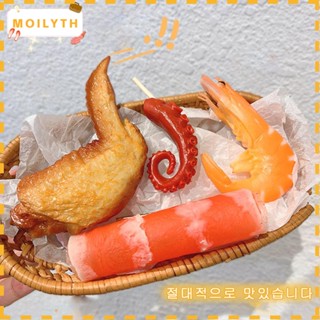 Moilyth กิ๊บติดผม รูปไม้เสียบ น่ารัก สําหรับทอด บาร์บีคิว