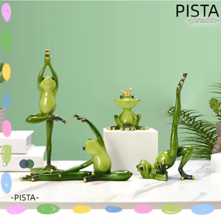 Pista กบโยคะ บ้าน และสวนประดิษฐ์ ของสะสม งานฝีมือ เรซิ่น รูปกบ ประติมากรรม