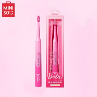 แปรงสีฟันไฟฟ้าโซนิค แบบนิ่ม ลายการ์ตูนอนิเมะ Miniso Barbie Series Kawaii น่ารัก เหมาะกับของขวัญ สําหรับเด็กผู้หญิง