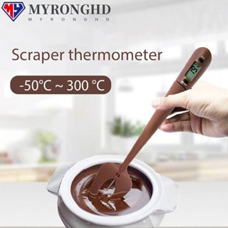 Myronghd เครื่องวัดอุณหภูมิไม้พายดิจิทัล หน้าจอ LCD ความแม่นยําสูง สําหรับทําเค้กเบเกอรี่