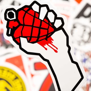 Rock Bands สติ๊กเกอร์กันน้ํา 100/50 ชิ้น, สติ๊กเกอร์เพลง Graffiti, หมวกกันน็อคกล่องดินสอจักรยาน บัญชีมือ LanLanStickersWorld