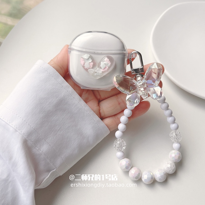 Stock Readycrystal Love Case สําหรับ Edifier W220T W320TN X2S 300NB GM3 X3 ดอกไม้และพวงกุญแจซิลิโคนโ