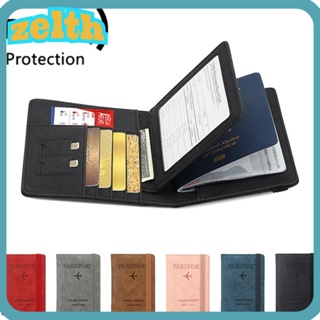 Zelth RFID กระเป๋าเก็บหนังสือเดินทาง ป้องกันขโมย คุณภาพสูง