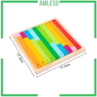 [Amleso] ของเล่นแท่งตัวเลขคณิตศาสตร์ ทนทาน เพื่อการเรียนรู้ สําหรับเด็กอนุบาล