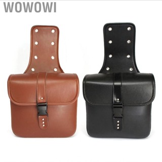 Wowowi 1 Pair Motorcycle Side Pouch PU Leather  Saddlebag Car Modification Hanging Bags