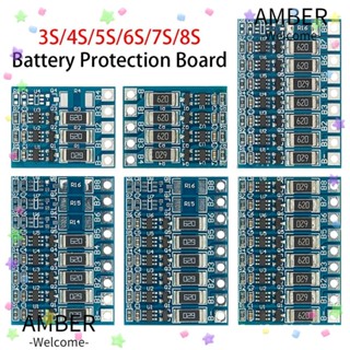 Amber บอร์ดสมดุลแบตเตอรี่ลิเธียม Li-ion Lipo 66mA 21V 4.2V 2 4 ชิ้น