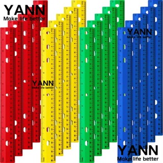 Yann1 ไม้บรรทัดพลาสติก 20 ชิ้น ไม้บรรทัด 12 นิ้ว 20 ชิ้น