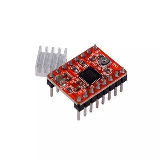 สุดคุ้ม HW-134A สีแดง BOARD ไดรฟ์ Stepper Motor โมดูล A4988โมดูลบอร์ด