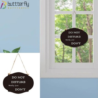 Buttterfly ป้ายไม้แขวนประตู แบบสองด้าน สําหรับโรงแรม คาเฟ่