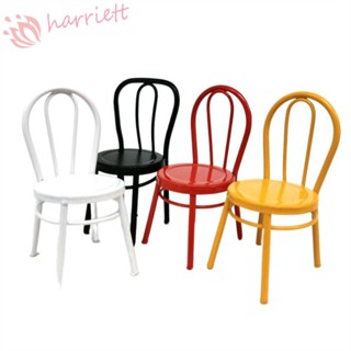 Harriett เก้าอี้จําลอง เฟอร์นิเจอร์จิ๋ว DIY สําหรับตกแต่งบ้านตุ๊กตา