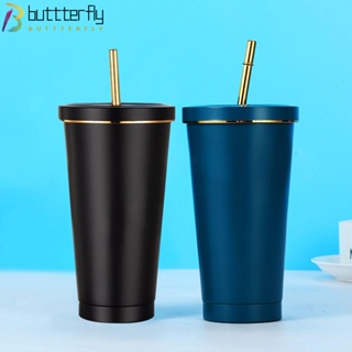 Buttterfly ขวดน้ํา ความจุขนาดใหญ่ 500 มล. พร้อมฝาปิด สําหรับเดินทาง