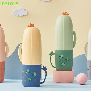Instore ชั้นวางแปรงสีฟัน ลายการ์ตูน แบบพกพา สําหรับตั้งแคมป์กลางแจ้ง