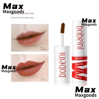 Maxg ลิปกลอส เนื้อกํามะหยี่ กันน้ํา ติดทนนาน 8 สี สําหรับผู้หญิง 3 ชิ้น