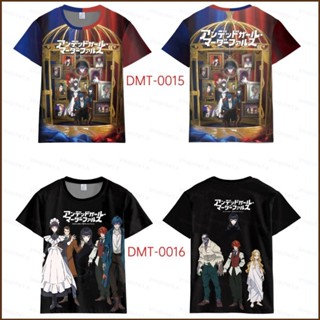 Cool Undead Girl· เสื้อยืดแขนสั้นลําลอง ทรงหลวม พิมพ์ลายคอสเพลย์ Murder Farce Rindou Aya Tsugaru 3D สําหรับผู้ชาย และผู้หญิง