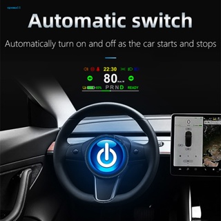 &lt;spemall&gt; เครื่องวัดความเร็ว PC HUD มัลติฟังก์ชั่น สําหรับ Tesla Model 3