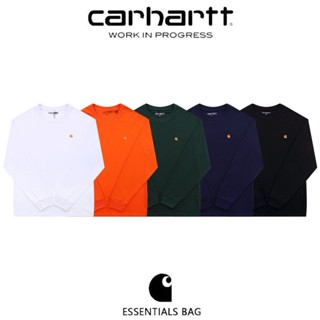 เสื้อกันหนาว ปักลายโลโก้ Carhartt Work In Progress แบบบาง สีทอง