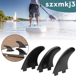 [Szxmkj3] ครีบกระดานโต้คลื่น แบบเปลี่ยน สําหรับบอร์ดพาย Dinghy Longboards 3 ชิ้น