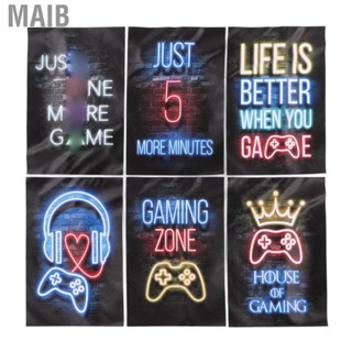 Maib Video Game Wall Art  Wide Application Gaming Themed Canvas for Living Room