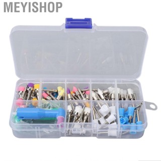 Meyishop 82pcs Dental Prophy Polishing Brush Cup Disposable Colorful Stain  Head for Drill t