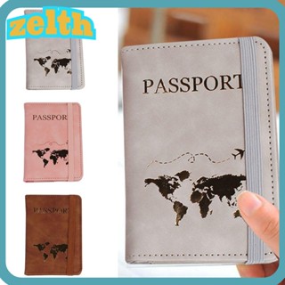 Zelth ปกหนัง PU สําหรับใส่หนังสือเดินทาง บัตรประจําตัวประชาชน