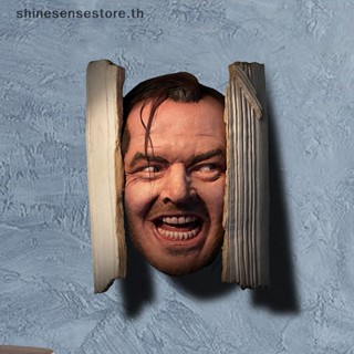 Shine ประติมากรรมเรซิ่น รูปแจ็ค Nicholson สําหรับตกแต่งบ้าน ชั้นวางหนังสือ