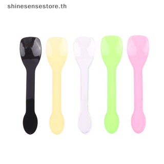 Shine ช้อนพลาสติก ขนาดเล็ก สําหรับตักไอศกรีม ขนมหวาน เยลลี่ 100 ชิ้น