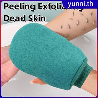 4 สีผ้าเช็ดตัวทำความสะอาดร่างกายขัด Peeling Exfoliating Dead Skin Anti SLIP ถุงมือนุ่มแปรงสำหรับอาบน้ำสปานวด Yunni