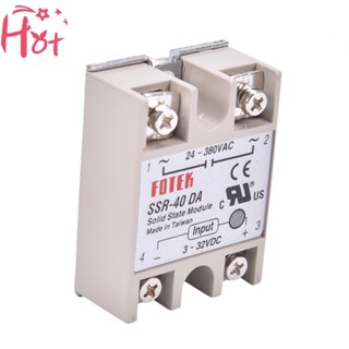 Goldensquare รีเลย์โซลิดสเตท SSR 40A พร้อมธงป้องกัน SSR-40DA 40A DC