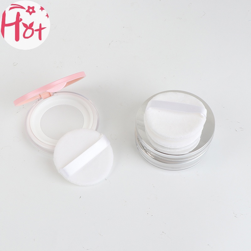 Gd 3g Ultra-thin Empty Loose Box Pot Makeup Jar Sifter Container Puff Mirror GoldenSquare