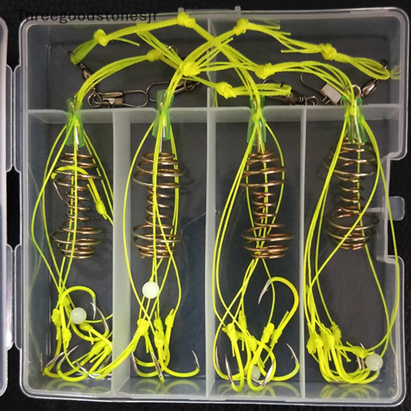 ชุดตะขอตกปลาคาร์บอนพรีเมี่ยม 4 ชิ้น jr