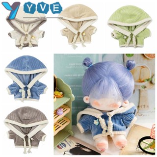Yve เสื้อฮู้ดดี้ ผ้าฝ้ายลูกฟูก ขนาดเล็ก 20 ซม. อุปกรณ์เสริม สําหรับตกแต่งบ้านตุ๊กตา