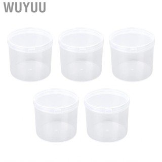 Wuyuu Puff Storage Box Transparent Plastic Portable Dustproof Multifunctional Makeup Container for Travel Beads