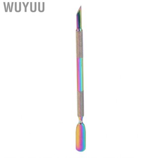 Wuyuu Nail Pusher Stainless Steel Lightweight Compact Cuticle Simple Cleaning Multifunctional for Salon Polish