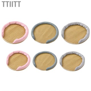 Ttiitt Pet Cooling Mat  Breathable  Rattan  Pad for Indoor