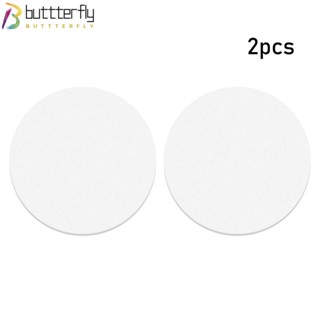 Buttterfly ที่รองแก้วเซรามิก ทรงกลม ดูดซับน้ํา 4.1 นิ้ว สีขาว 2 ชิ้น