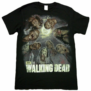 Camiseta Obow The Walking Dead Zombie Circle,Andador แฟชั่นพิมพ์ผ้าฝ้าย100% ฤดูร้อนใหม่เสื้อคอกลมราคาถูกขายส่งเสื