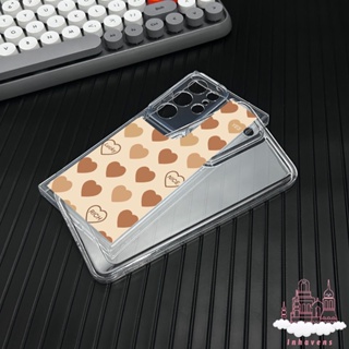 เคสโทรศัพท์ซิลิโคน แบบนิ่ม ลายการ์ตูนหัวใจ ป้องกันเลนส์ กันกระแทก สําหรับ Samsung S23 Ultra S22 Plus S21 S20 FE A20 A30 A32 A03 Core