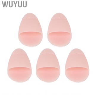 Wuyuu 5Pcs Silicone Facial Cleansing Brush Deep Exfoliating Multi Functional Portable Face Wash for Home