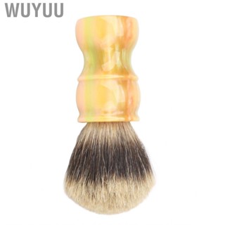 Wuyuu Barber Brush Neck Duster Stable Placement Resin High Durability Exquisite Handle Synthetic Shaving for Salon Home