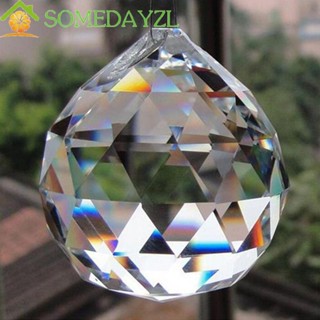 Somedayzl จี้คริสตัลบอล 30 มม. สําหรับแขวนโคมไฟระย้า DIY