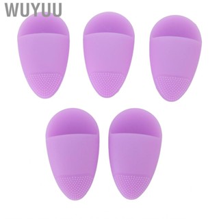 Wuyuu Silicone Face Scrubber  Soft 5pcs Forehead