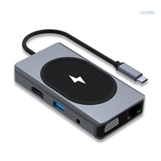 【CH*】แท่นชาร์จไร้สาย อเนกประสงค์ 15W สําหรับนาฬิกา โทรศัพท์ หูฟัง ฮับ USB