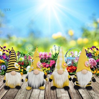 Ch*【พร้อมส่ง】ผึ้งสีเหลืองดําผึ้งสแกนดิเนเวียนของเล่นคริสต์มาส Bumble Bee Gnomes สําหรับตุ๊กตา