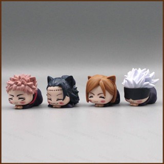 Cool ตุ๊กตามหาเวทย์ผนึกมาร Gojo Satoru Yuji ขนาดเล็ก น่ารัก สําหรับตกแต่งโต๊ะ DIY 4 ชิ้น