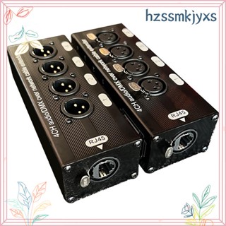 สายเคเบิลเครือข่ายขยายสัญญาณเสียง 4 ช่อง 3-Pin XLR และ DMX DMX512 1 ตัวผู้ และ 1 ตัวเมีย สีดํา 2 ชิ้น