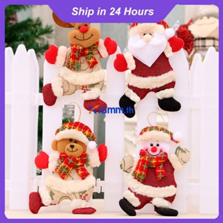 Richanghuodong Merry Christmas เครื่องประดับ DIY คริสต์มาสของขวัญ Santa Snowman จี้ตุ๊กตาแขวนตกแต่งบ้าน Noel Natal Happy New Year